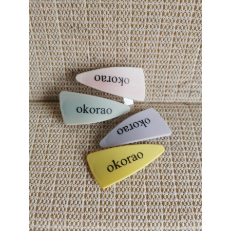 okorao Hair Clips for Styling and Sectioning, Non Slip Hair Clips with Silicone Band, No -Trace Hair Clips for Thick and Thin Hair - Professional Salon Hair Clips ( 4 Pack)